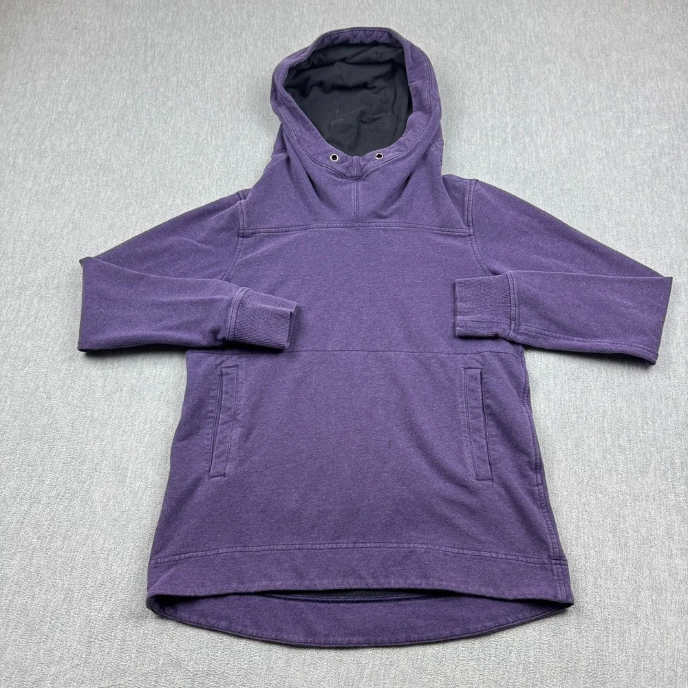 Lululemon Hoodie Womens 4 Purple Scuba Sweater‎ Pullover Fleece Athleisure Yoga